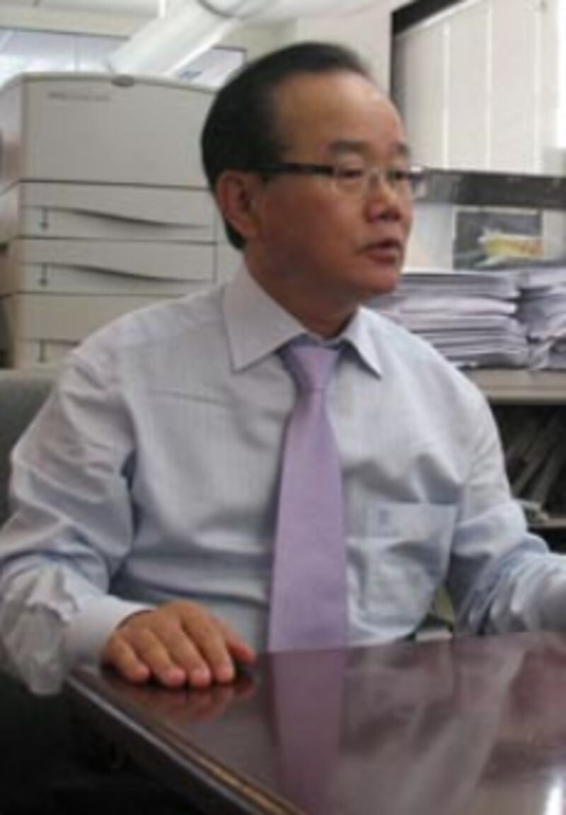 세계북한인 총연맹 안찬일 총재. RFA PHOTO/이현기