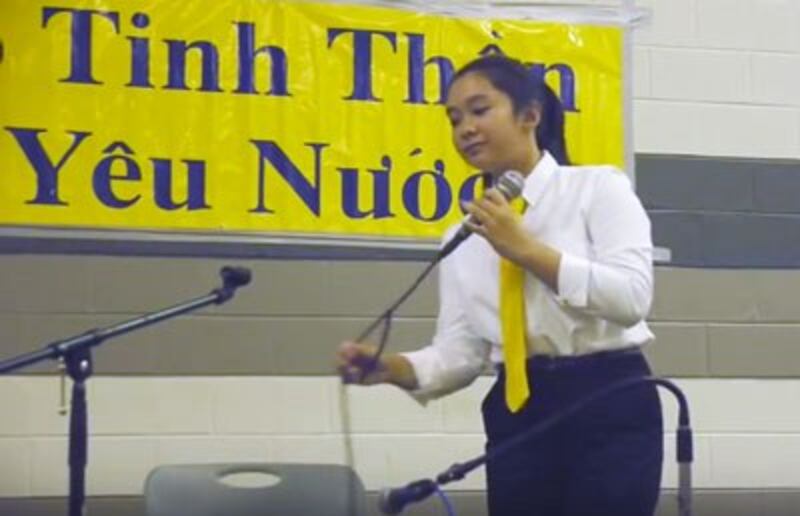 Vivian Huỳnh tại Washington ngày 3-8-2013 