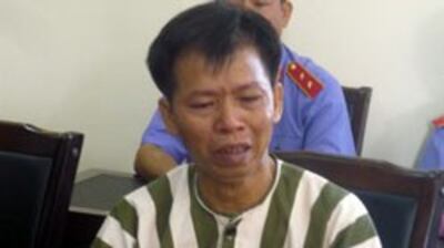 Ông Nguyễn Thanh Chấn được tuyên bố trả tự do hôm 04 tháng 11 năm 2013. Courtesy Dân Việt.