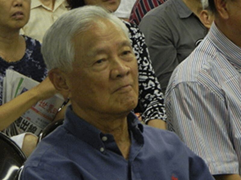 图片：前台湾行政院院长唐飞婉拒入座台前,低调参与重写抗战史座谈会.(记者萧融拍摄) 