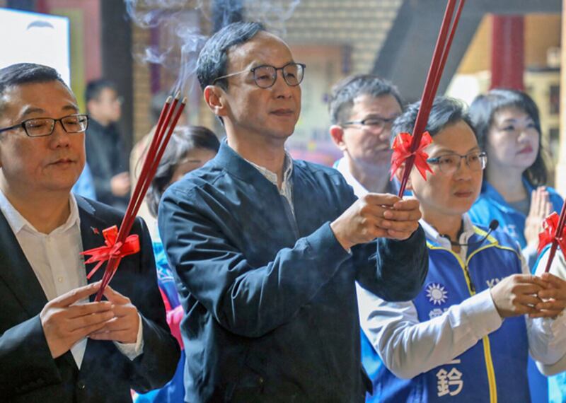 2019年12月11日，新北市前市長朱立倫︰朝野應合作通過《難民法》，才能真正幫助香港人。（朱立倫辦公室提供）