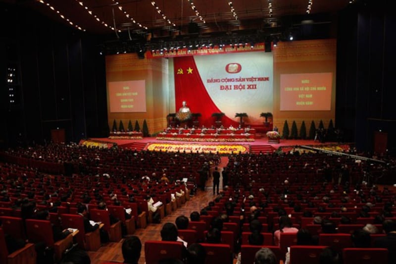 Đại hội Đảng Cộng sản Việt Nam lần thứ 12 hôm khai mạc 21/1 tại Hà Nội. 
