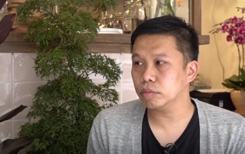 深水埗區議員李庭豐認為大南街暫時未有大規模「士紳化」情況。(鄧穎韜 攝)