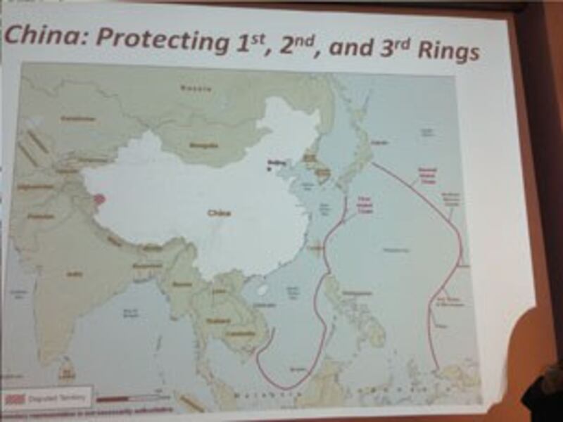 图片：中国海军力量计划分阶段达到远程区域 。（紫荆摄）