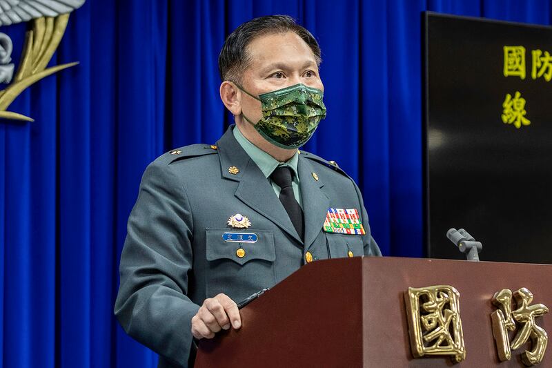 2021年10月26日,國防部發言人史順文:軍方將持續改革加強戰力。(軍聞社提供)