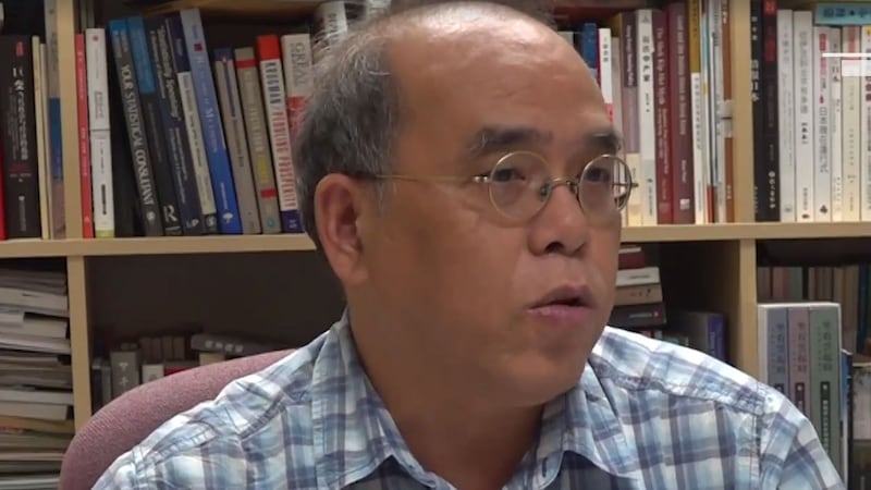 香港理工大学应用社会科学系助理教授锺剑华。(视频截图)