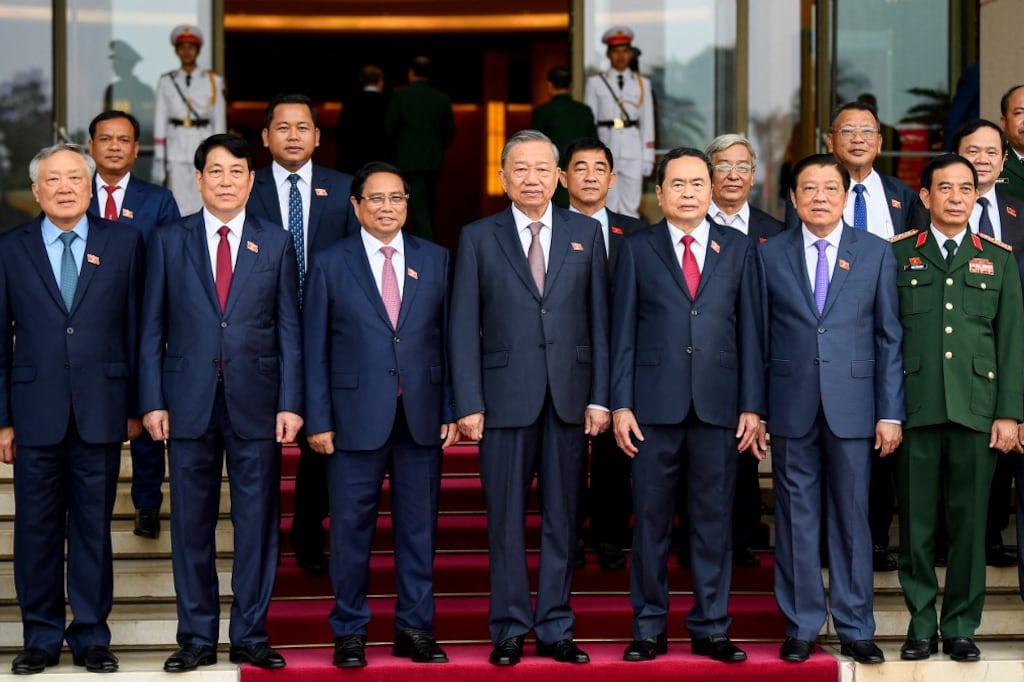 Tổng Bí thư Tô Lâm và cấp dưới. Ảnh minh họa chụp hôm 21/10/2024.
