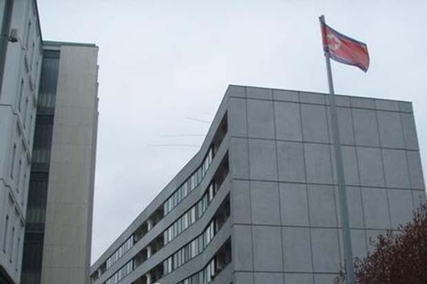 사진은 독일 주재 북한 대사관 전경. 
