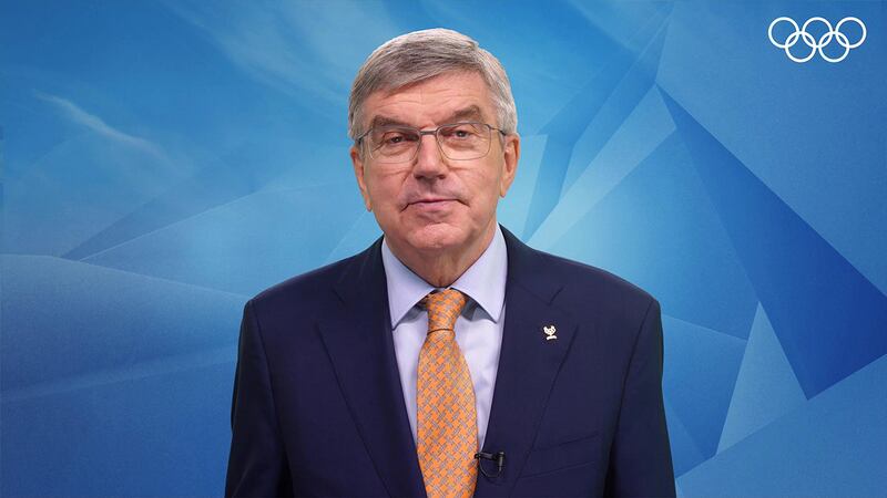 國際奧委會主席巴赫（Thomas Bach）2月3日再為北京冬奧會站台，暗諷國際抵制運動為「重新抬頭的幽靈」。 （國際奧委會官網）