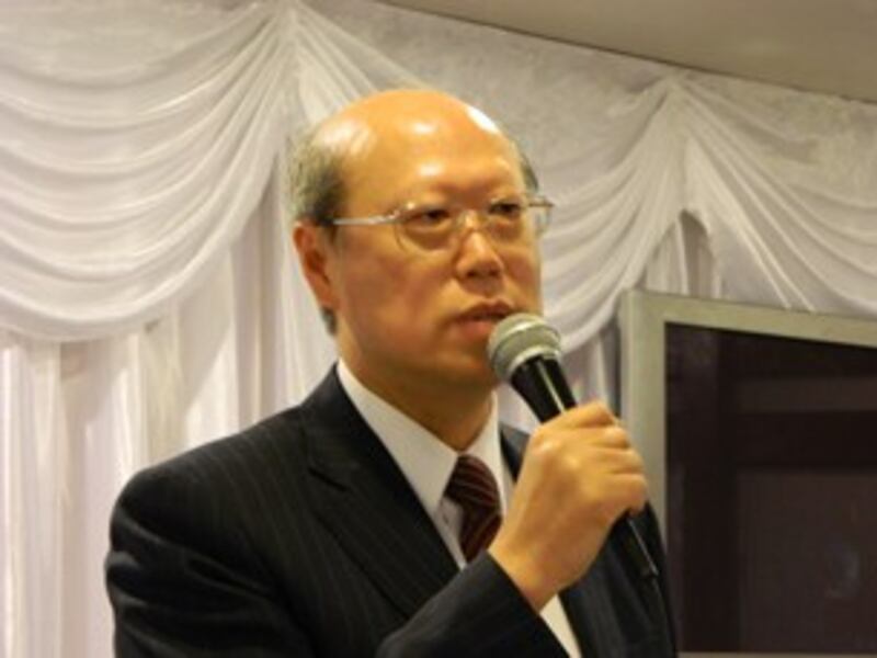 图片:台北驻洛办事处处长龚中诚。(记者萧融摄)