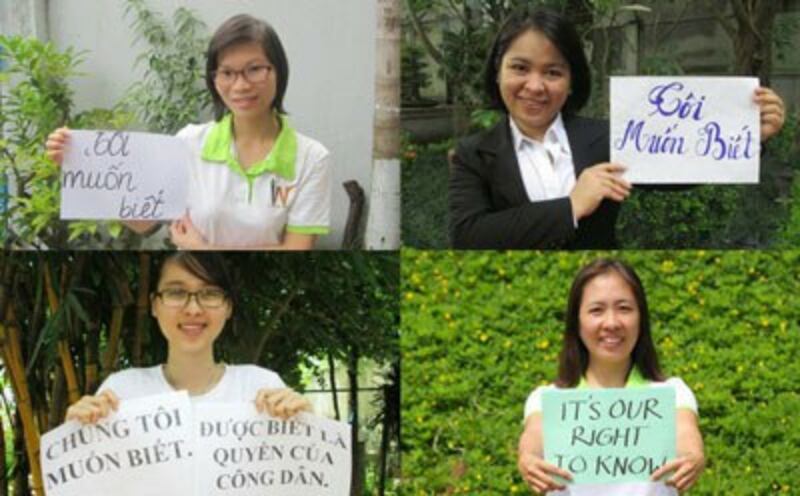 Một số bạn trẻ với dòng chữ ‘Tôi muốn biết' được post lên mạng xã hội hôm 02/9/2014.