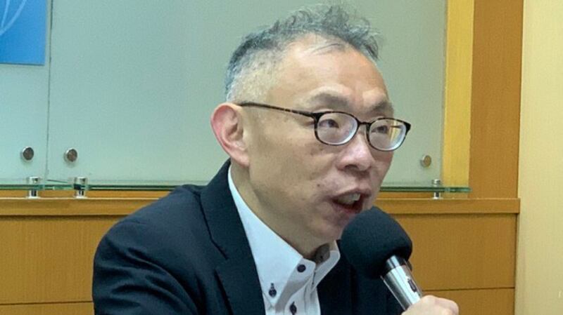 台师大教授范世平指刘结一与王毅将成对台政策失败替罪羊 (记者黄春梅摄)