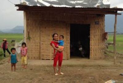 Một căn nhà người dân thôn Đồng Me, tỉnh Bình Thuận. Photo courtesy of HOPE