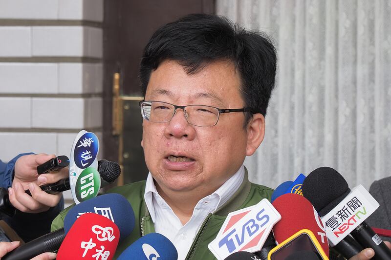2019年12月31日,台灣民進黨黨團書記長李俊俋:「反滲透法」目的是希望台灣的民主機制,不要受到中國勢力的影響。(鍾廣政攝)