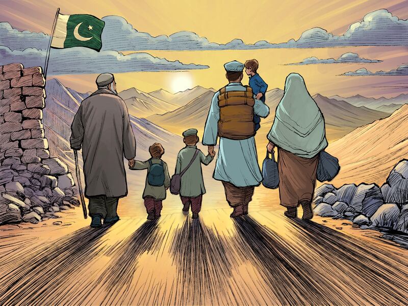 سوۋېت قوشۇنلىرى ئافغانىستانغا ھۇجۇم قىلىپ كىرگەن. غايىبتىن تەگكەن ئوقلار، ئۆيلىرىگە چۈشكەن بومبىلاردا كىشىلەر ئۆلۈۋاتقان ۋە ھەممىنى تاشلاپ قېچىۋاتقان ئەھۋالدا، ئۇمۇ جان قايغۇسىدا ئائىلىسىنى ئېلىپ، ئافغانىستاندىن پاكىستانغا سەپەر قىلغان