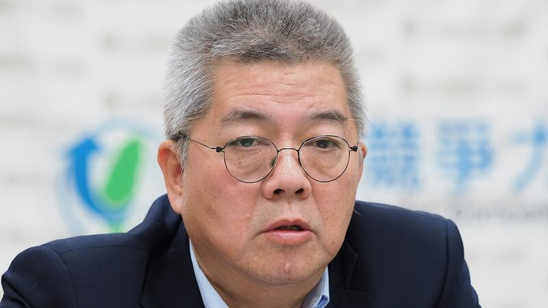 2019年12月23日,文化大學教授楊泰順︰台灣選民很會隱藏政治意向,民調數據有一定盲點。(鍾廣政 攝)