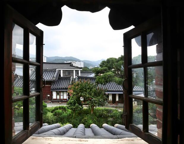 전주 인재고택 학인당의 모습.
