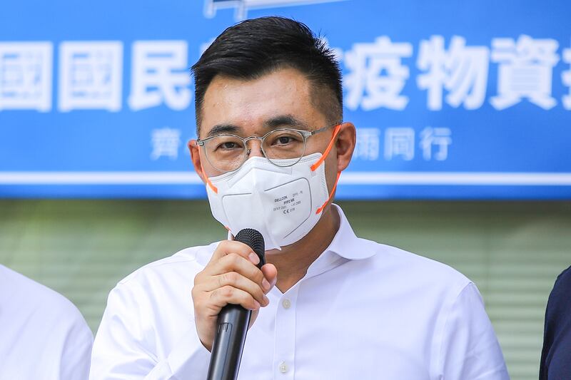 2021年7月1日,國民黨主席江啟臣:國民黨依照慣例不發賀電祝賀共產黨黨慶。(國民黨提供)