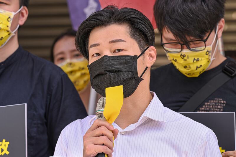 2021年8月30日，無黨籍立委林昶佐：中國應依照自己法律規定，刑期屆滿立即釋放李明哲。（鍾廣政 攝）