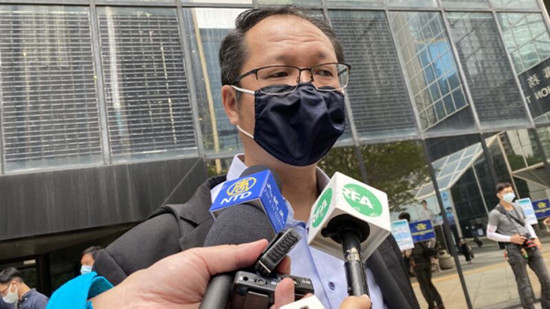支联会秘书蔡耀昌表示支联会将“处惊不变”应对政治风险。（RFA）