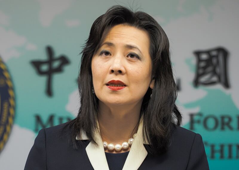台灣外交部發言人歐江安:阿札爾訪台證明近年來台美互信基礎穩固溝通順暢。(鍾廣政 攝 / 2020年4月9日)