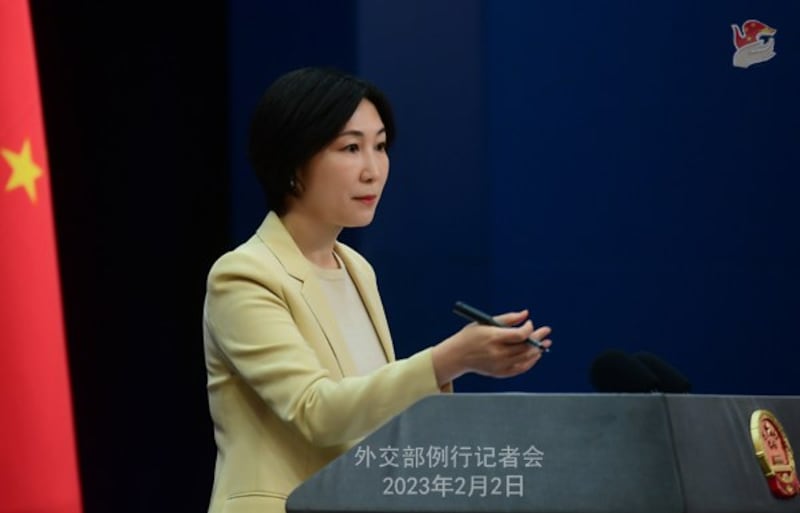 毛宁2月2日主持例行发布会,回答记者提问 来源:中国外交部官网