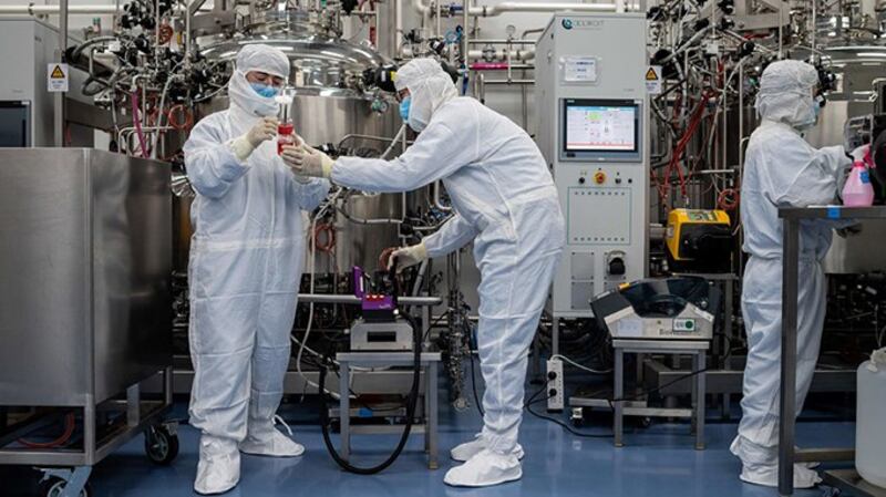 正在研制新冠疫苗的中国科兴生物科技有限公司（法新社）