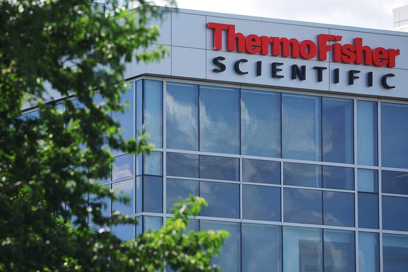 تېرمو فىشېر (Thermo Fisher) شىركەت بىناسى. 2023-يىلى 2-ئاۋغۇست، ۋالتھام، ماسساچۇسېتتس، ئامېرىكا.