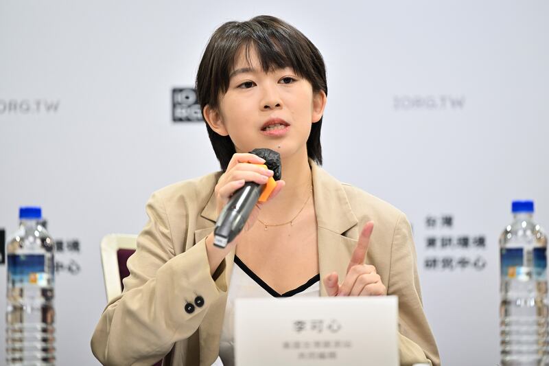 美國台灣觀測站共同編輯李可心表示，從中共參與的「疑美論」類型來看，是不想台灣與美國發展良好的盟友關係。（鍾廣政攝）