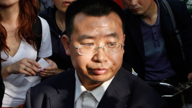 中国维权律师江天勇(美联社)