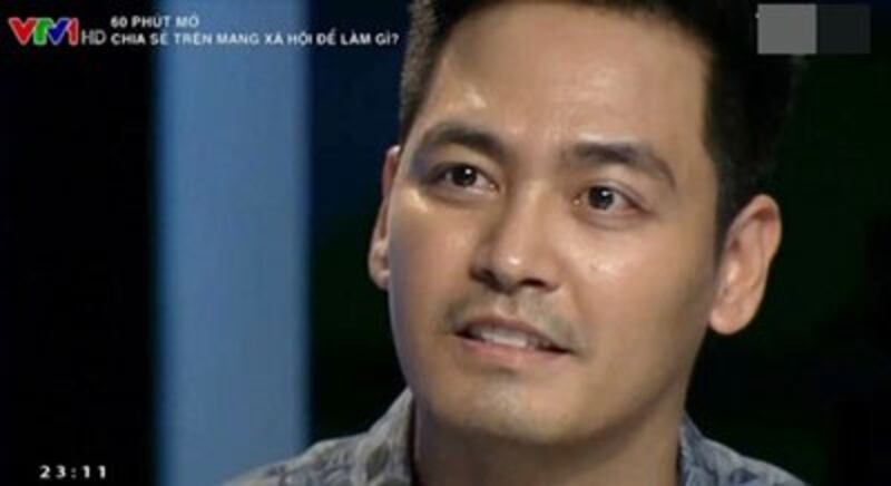 MC Phan Anh trong chương trình Chia sẻ trên mạng xã hội để làm gì? Screen capture.