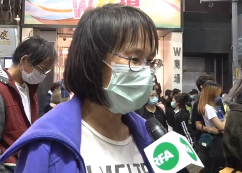 李女士又表示,支持美國政府把真普選列入「香港高度自治」的指標之一。(鄧穎韜 攝)
