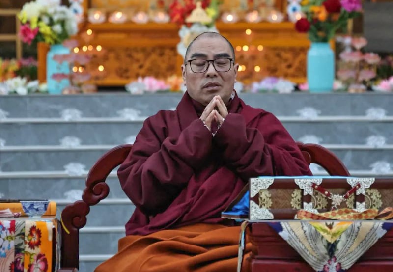Tibetan Buddhist leader Tulku Hungkar Dorje in an undated photo.