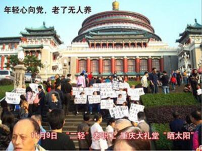 图片：十一月来数次集体请愿。（当事人授权本台发表）