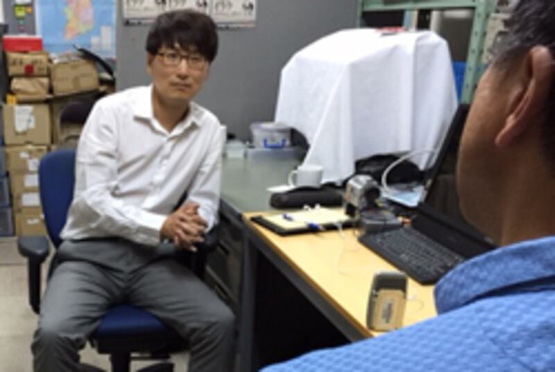 자유아시아방송 기자가 일본 오사카에서 만난 전직 조총련 간부 김동호(가명)씨 -RFA PHOTO