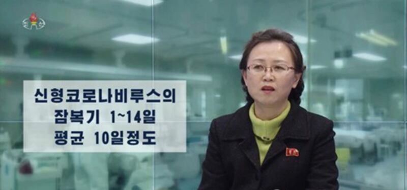 북한 조선중앙TV는 28일 '생명을 위협하는 신형코로나비루스' 제목의 보도에서 신종 코로나바이러스 감염증인 '우한 폐렴'의 주변국 발병 동향과 증상, 예방대책 등을 소개했다. 