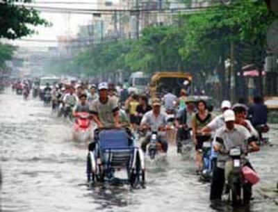Ngập nước tại TPHCM, ảnh chụp năm 2009. Photo courtesy of hcmc.gov.vn