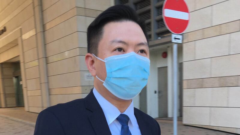 負責到案發現場索取涉案閉路電視錄影證據的警員魏冠傑。（蘋果日報圖片）