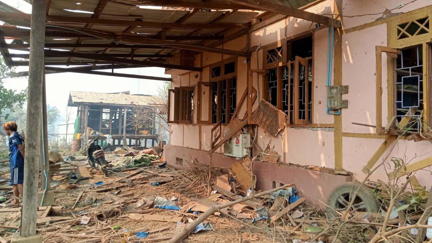 Junta airstrike hits a clinic in central Myanmar, killing 11, including children