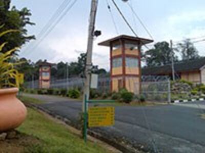 Malaysia's secret immigration prison near the Thai-Malay border (Blantik Camp). More than 120 Burmese are being detained here before deportation. Photo: RFA/Kyaw Min Htun