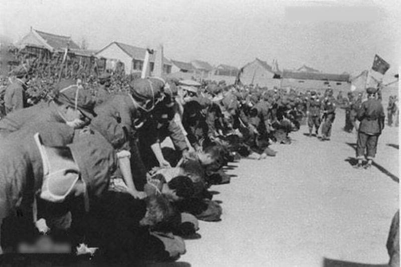 中共镇反运动历史图片。（Public Domain）
