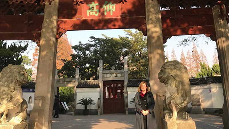 玛格丽特·麦凯格-约翰斯顿摄于上海 (受访者提供)