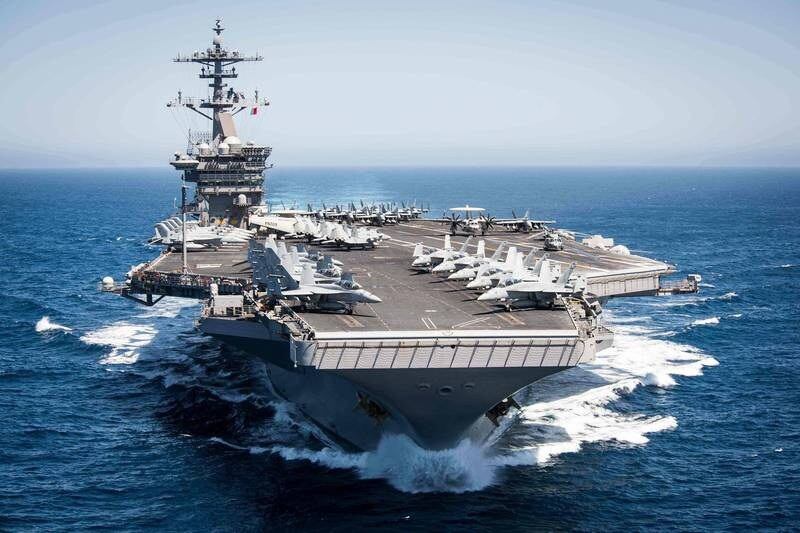 罗斯福号航舰打击群(USSTheodore Roosevelt)(法新社图片)