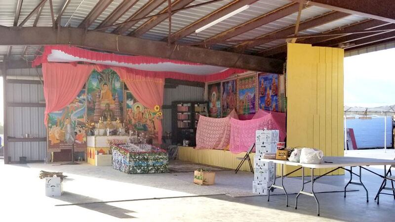 Khmer temple under construction in Homestead.