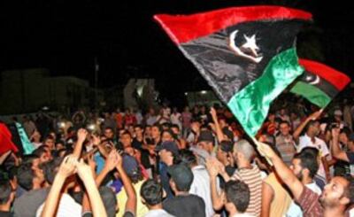 Quân nổi dậy Lybia mừng chiến thắng trên đường phố thủ đô Tripoli