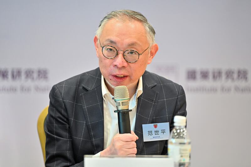 師範大學東亞系教授范世平：習近平把收復台灣當成使命。（鍾廣政 攝）