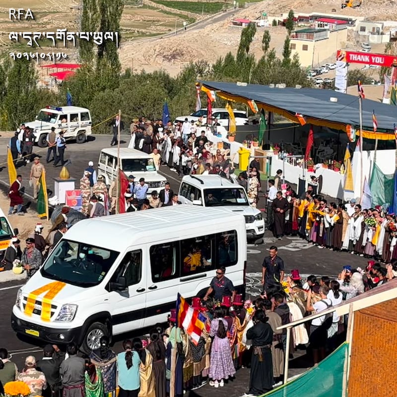 ༧གོང་ས་མཆོག་གིས་ལ་དྭགས་དགོན་པ་ཡུལ་གྱི་སྟོན་པའི་སྐུ་ལ་རབ་གནས་མཛད་པ། ༢༠༢༦།༨།༡༦