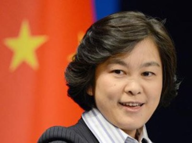 图片： 中国外交部发言人华春莹。 （记者南洲提供）