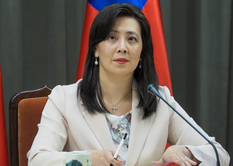 2020年11月4日，台灣外交部發言人歐江安：軍售使台灣在捍衛台海和平與區域穩定上更具能力與信心。（鍾廣政 攝）