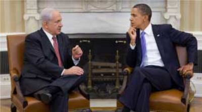 Tổng thống Barack Obama đang thảo luận với Thủ tướng Israel Benjamin Netanyahu 